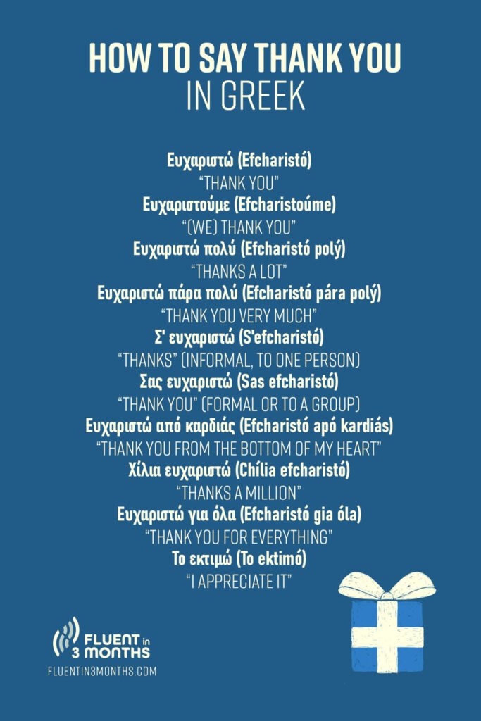 From Casual to Heartfelt: Different Ways of Saying Thank You in Greek